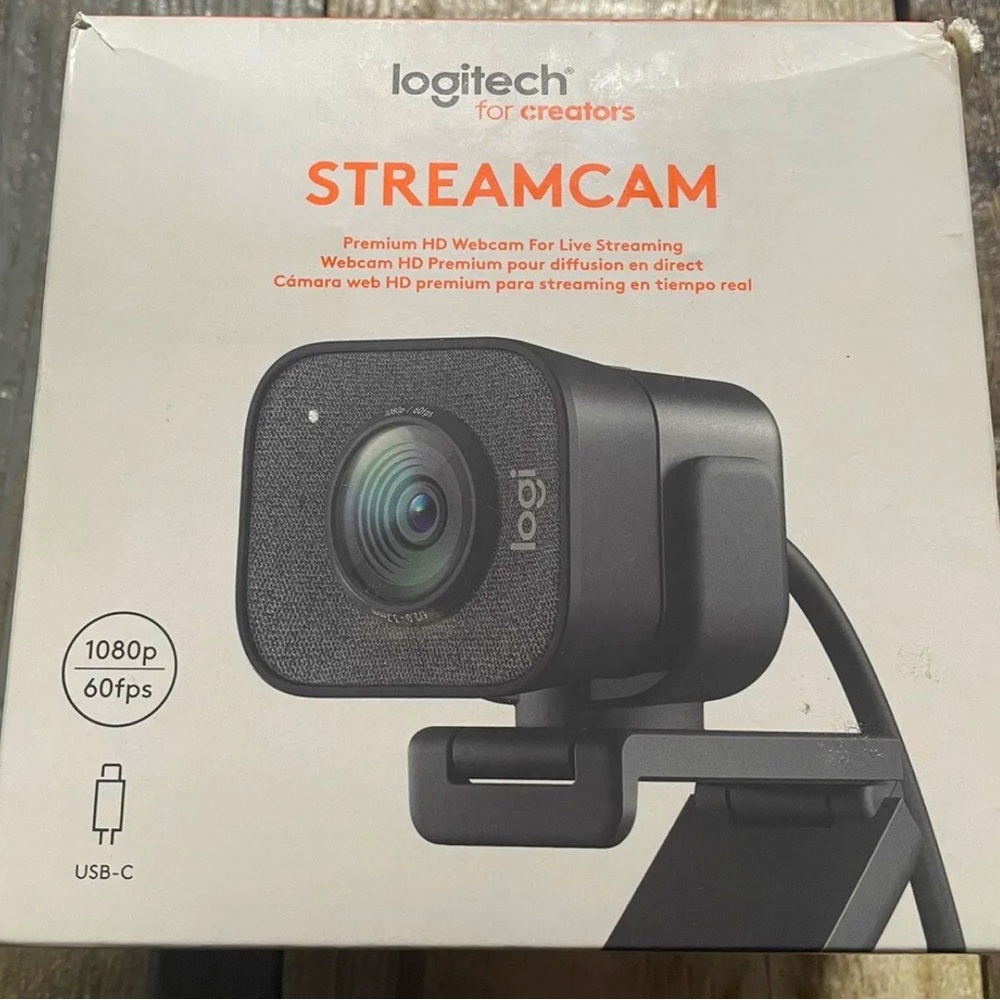 Logitech 960-001286 Streamcam Full HD Webcam Streaming Device Graphite